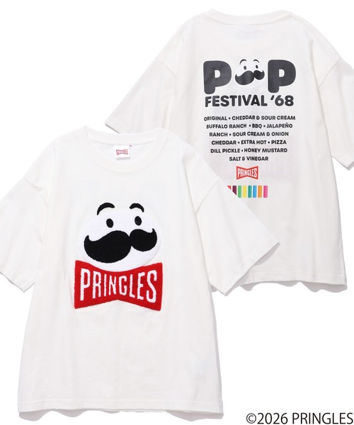 CORPUS SELECT tシャツ 「PRINGLES/プリングルズ」サガラ刺繍 バック