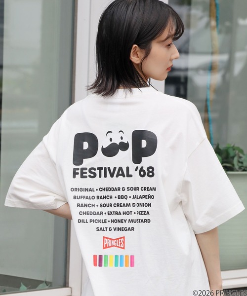 CORPUS SELECT tシャツ 「PRINGLES/プリングルズ」サガラ刺繍 バック