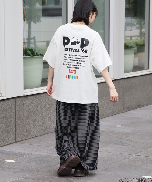 CORPUS SELECT tシャツ 「PRINGLES/プリングルズ」サガラ刺繍 バック