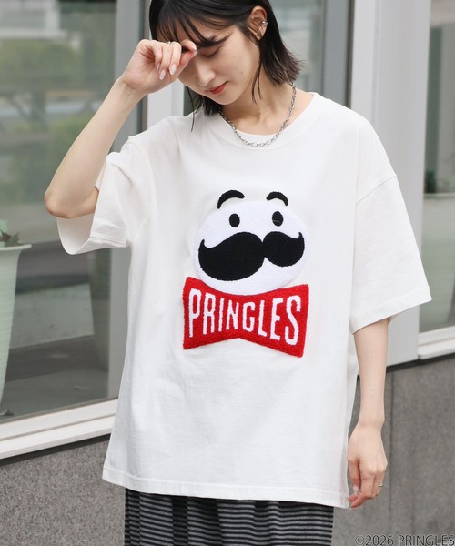 CORPUS SELECT tシャツ 「PRINGLES/プリングルズ」サガラ刺繍 バック