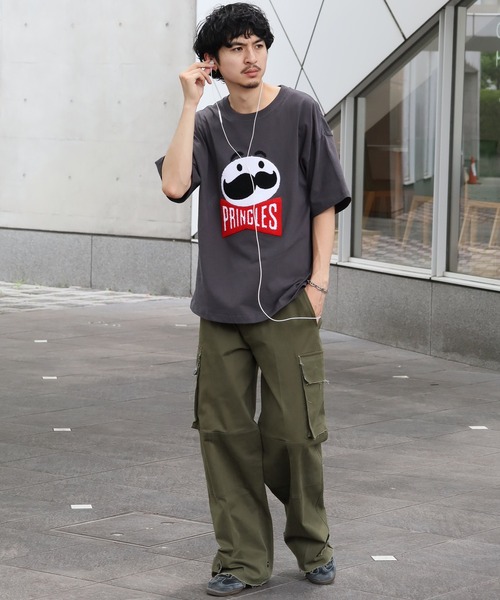 CORPUS SELECT tシャツ 「PRINGLES/プリングルズ」サガラ刺繍 バック