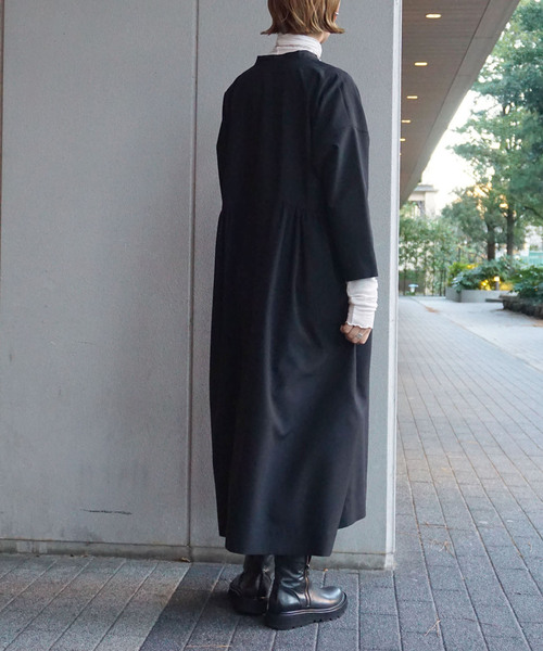 「JOURNAL STANDARD LUXE」 長袖ワンピース FREE ブラック レディース_画像4
