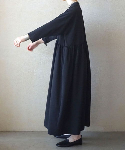 「JOURNAL STANDARD LUXE」 長袖ワンピース FREE ブラック レディース_画像6