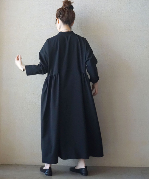 「JOURNAL STANDARD LUXE」 長袖ワンピース FREE ブラック レディース_画像7