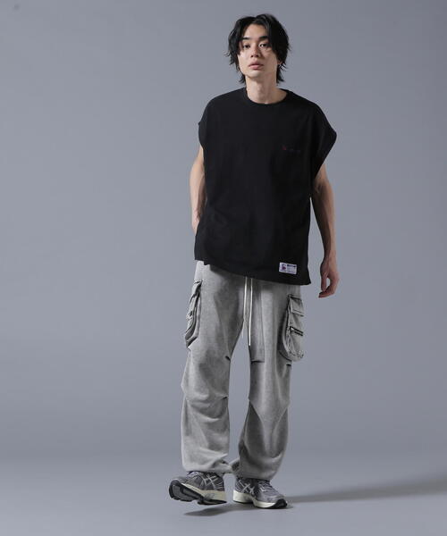 「DANKE SCHON」 カーゴパンツ X-LARGE グレー レディース_画像9