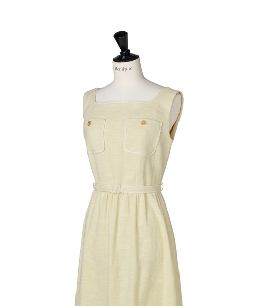 Her lip to ワンピース Claline Tweed Dress : ZOZOTOWN Yahoo!店