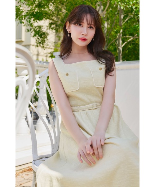 Her lip to ワンピース Claline Tweed Dress : ZOZOTOWN Yahoo!店