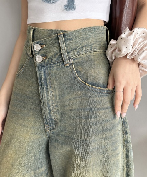 [classicalelf] Denim брюки LARGE голубой женский 