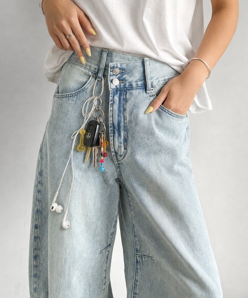 [classicalelf] Denim брюки LARGE голубой женский 