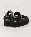 「Teva」 フラットサンダル 24cm ブラ...の詳細画像1