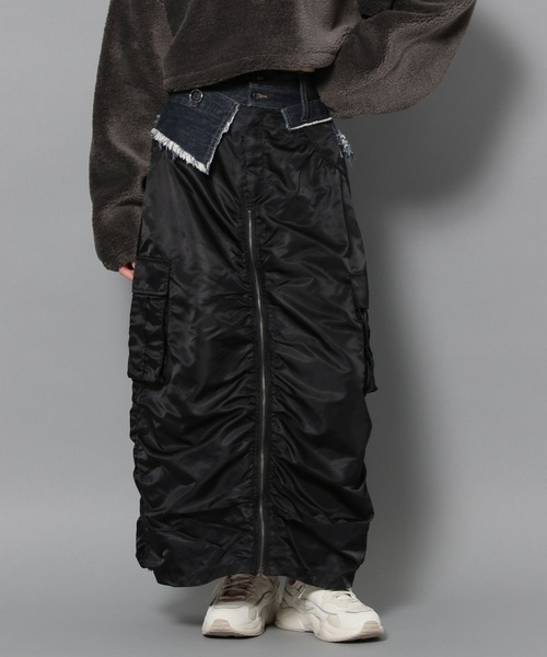 「Anui」 ロングスカート SMALL ブラック レディース_画像3