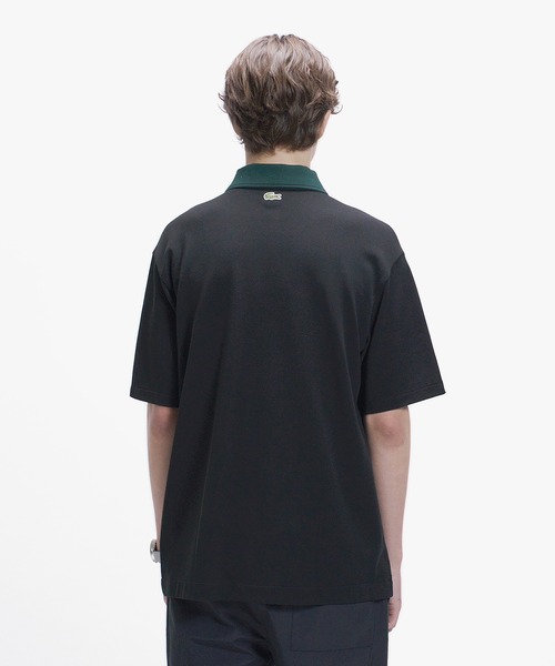 LACOSTE（ラコステ） ポロシャツ 半袖 ワニロゴグラフィックボーダー
