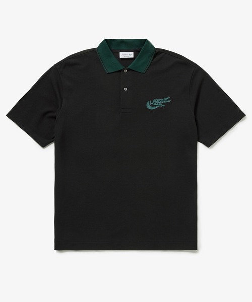 LACOSTE（ラコステ） ポロシャツ 半袖 ワニロゴグラフィックボーダー