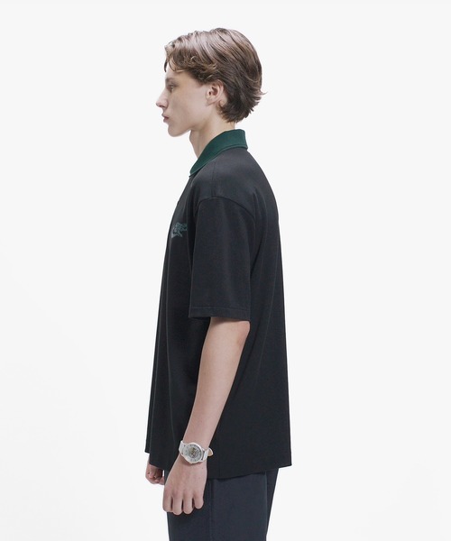 LACOSTE（ラコステ） ポロシャツ 半袖 ワニロゴグラフィックボーダー
