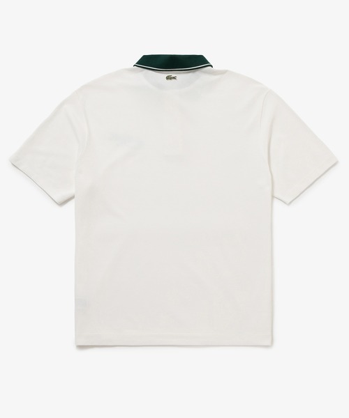 LACOSTE（ラコステ） ポロシャツ 半袖 ワニロゴグラフィックボーダー