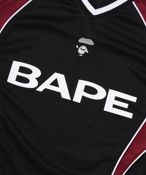 A BATHING APE（アベイシングエイプ） tシャツ BAPE SOCCER LOGO WARM