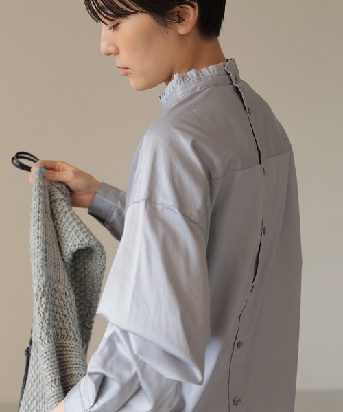 シャツ ブラウス ハイネック衿フリルブラウス Zozotown Paypayモール店 通販 Paypayモール