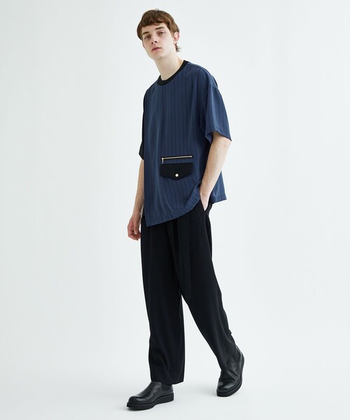 CULLNI（クルニ） tシャツ Tシャツ STUDIOUS別注 WIDE STRIPE COMBI PO
