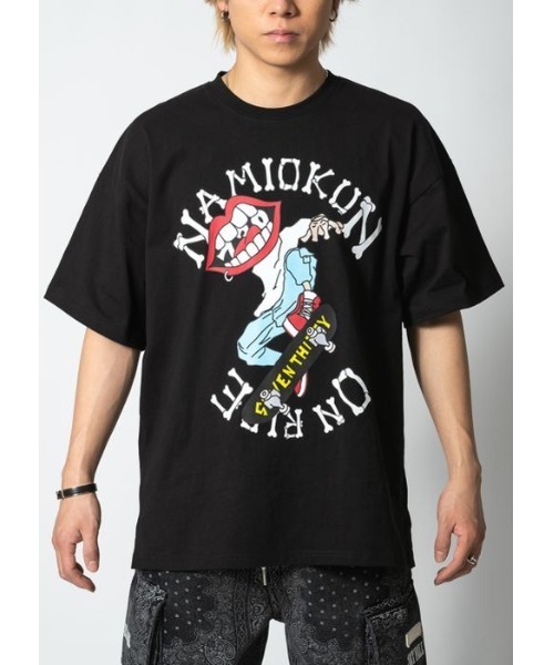 RE730 tシャツ スケボーに乗ったなみおくん 半袖ビッグシルエットT