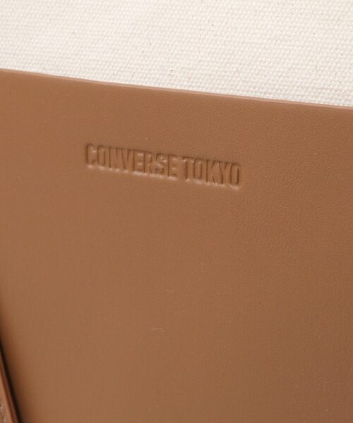 トートバッグ バッグ アウトポケットトートバッグ CONVERSE 本体 合成皮革　裏地