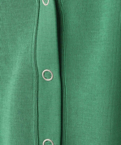 LEPSIM（レプシィム） カーディガン スナップボタンカットカーディガン