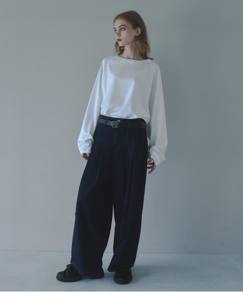 DOOPZ（ドープス） tシャツ CUT OFF OVERSIZED LONG T-SHIRT - カット