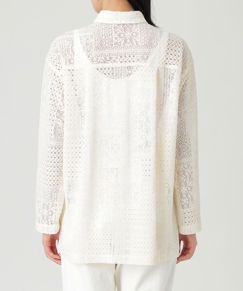 シャツ ブラウス 【ドラマ着用商品】パッチワークレースシャツ ドラマ着用商品