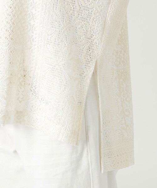 シャツ ブラウス 【ドラマ着用商品】パッチワークレースシャツ ドラマ着用商品