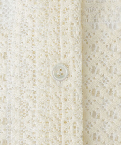 シャツ ブラウス 【ドラマ着用商品】パッチワークレースシャツ ドラマ着用商品