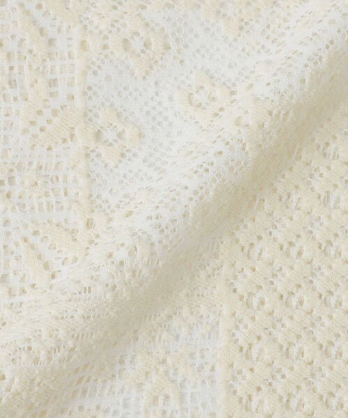 シャツ ブラウス 【ドラマ着用商品】パッチワークレースシャツ ドラマ着用商品