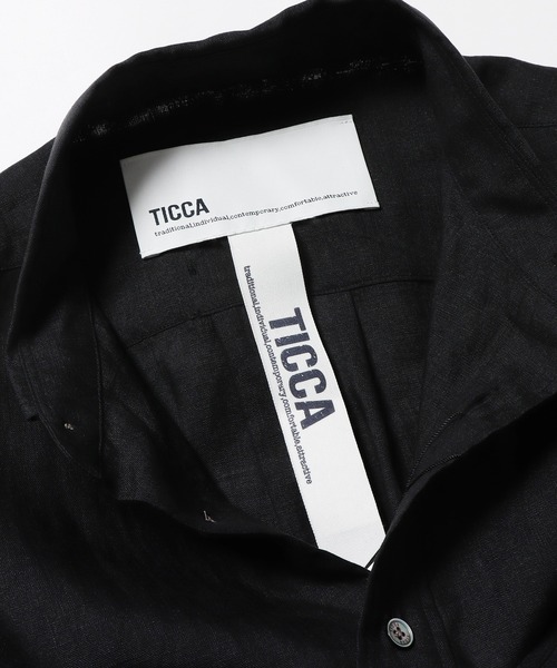 TICCA シャツ ブラウス TICCA/ティッカ リネンスクエアビッグ