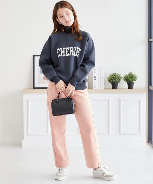 acro（アクロ） ブラウス シャツ スウェット風ロゴニット/AC3310