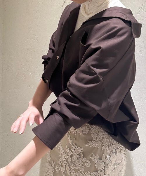 anuans シャツ ブラウス スタンダードシャツ レディース
