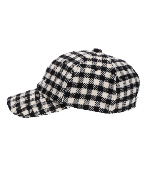 国内配送★MILKFED.★アイシングロゴ チェック柄キャップ 3色 MILKFED. キャップ 帽子 BRUSHED CHECKERED LOGO CAP レディース