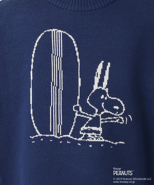 PEANUTS by relume 別注 ダブル ジャガードニット　スヌーピー PEANUTS / ピーナッツ 別注 ダブル ジャガードニット（ニット