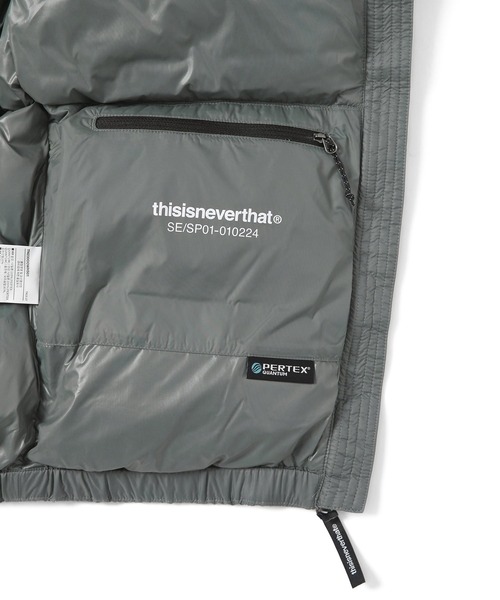 thisisneverthat ダウンジャケット ダウン PERTEX T Down Jacket
