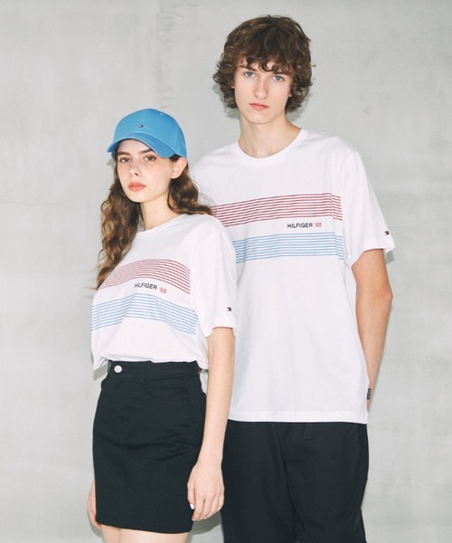 tシャツ 「オンライン限定」「ユニセックス」チェストストライプTシャツ メンズ レディース | TOMMY HILFIGER | 06