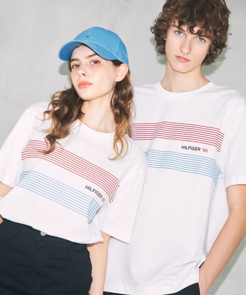 tシャツ 「オンライン限定」「ユニセックス」チェストストライプTシャツ メンズ レディース | TOMMY HILFIGER | 07