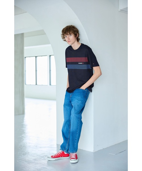 tシャツ 「オンライン限定」「ユニセックス」チェストストライプTシャツ メンズ レディース | TOMMY HILFIGER | 12
