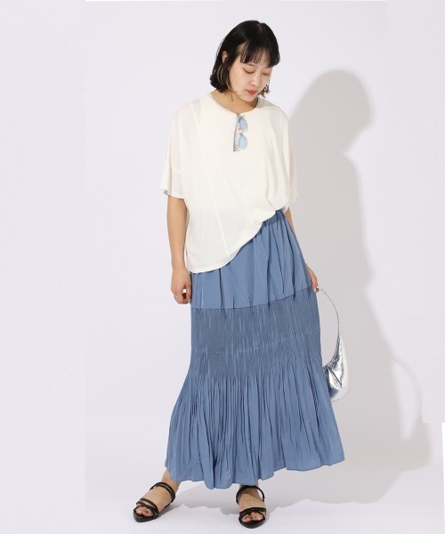 スカート プリーツ切替スカート「手洗い可能」 : ZOZOTOWN Yahoo!店