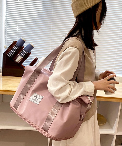 ジーフォア ボストンバッグ&ハンドバッグ　2点セット 茶色 型押しモノグラム ミニボストンバッグ[品番：STJW0013383