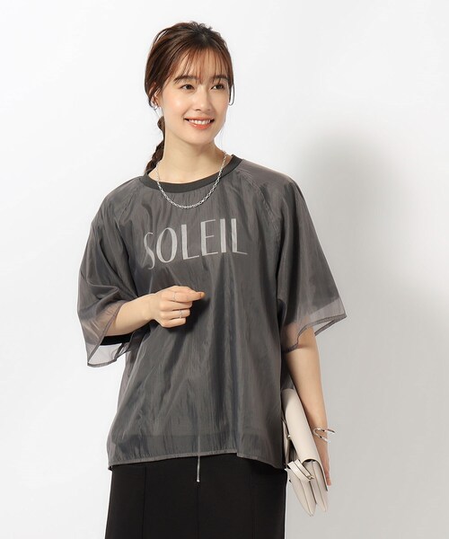 tシャツ ビットシアーロゴTシャツ レディース BITTOKO tシャツ シアークルーネックTシャツ レディース