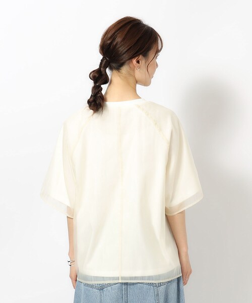 tシャツ ビットシアーロゴTシャツ レディース BITTOKO tシャツ シアークルーネックTシャツ レディース