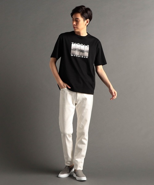 MONSIEUR NICOLE（ムッシュニコル） tシャツ フォトグラフィック