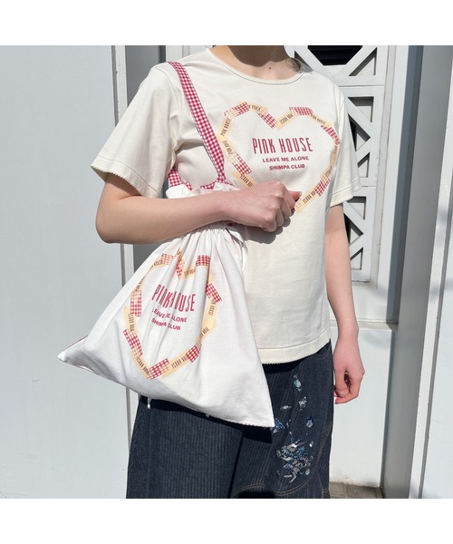 PINK HOUSE ピンクハウス　トレーナー&お揃いのショルダーバック 3 ZIP CROSSBODYピンクハウスフェイバリッツB（ミニバッグ