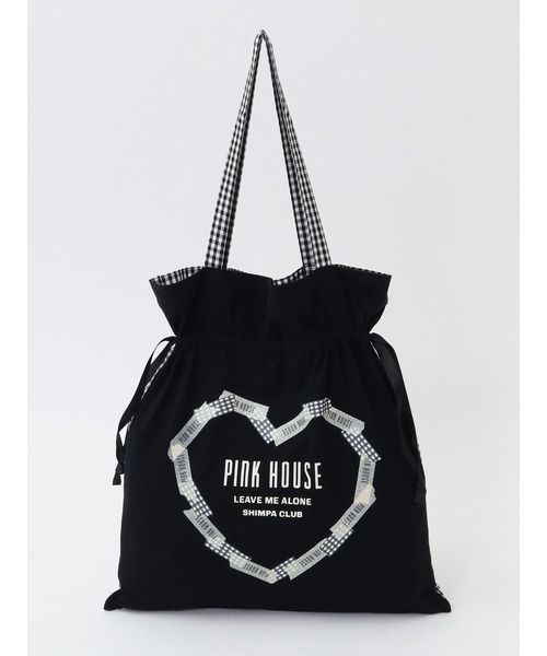 PINK HOUSE ショルダーバッグ バッグ ハートプリント巾着バッグ