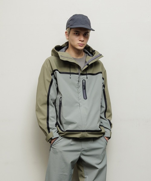 balanceweardesign 迷彩デジタル マウンテンパーカー bal BAL（バル） マウンテンパーカー ウインドブレーカー TAPED SEAM WATER