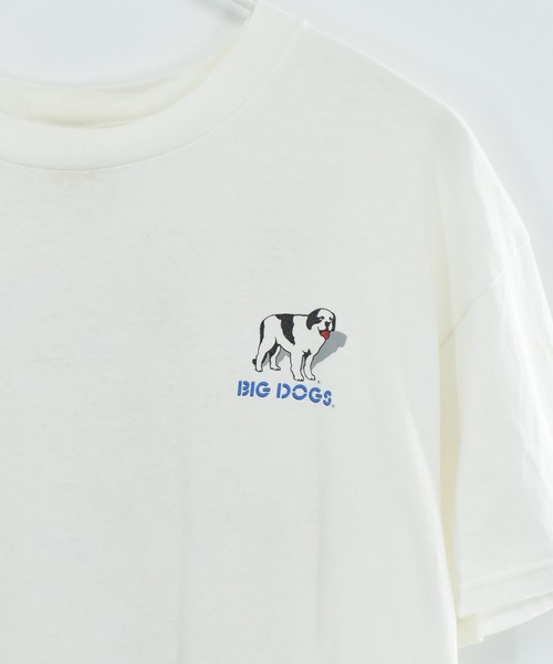 その他ブランド / 90s/BIG DOGS/Tシャツ/L/コットン/WHT/プリント VINTAGE tシャツ 「ヴィンテージ古着」90's BIG DOGS プリントTシャツ