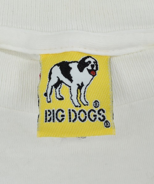 その他ブランド / 90s/BIG DOGS/Tシャツ/L/コットン/WHT/プリント VINTAGE tシャツ 「ヴィンテージ古着」90's BIG DOGS プリントTシャツ