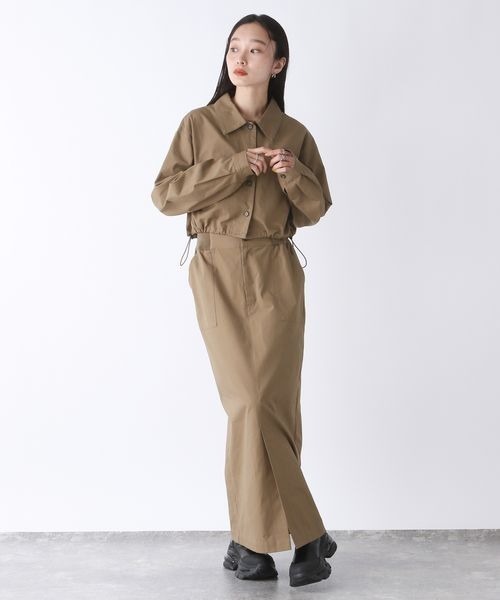 JEANASIS セットアップ ドロストワークシャツジャケット2P/152594 